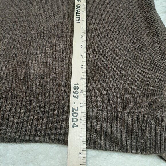 Columbia Men's Tall 100% Cotton Brown Pullover Knitted Sweater Size XLT - Picture 5 of 8